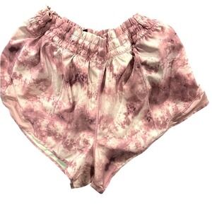 90 Degree by Reflex Womens Purple Tie Dye Running Shorts Medium Athletic Gym